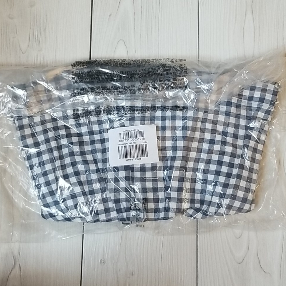 NWT Gap baby navy gingham print dress (size 12-18 mo) - Picture 5 of 13